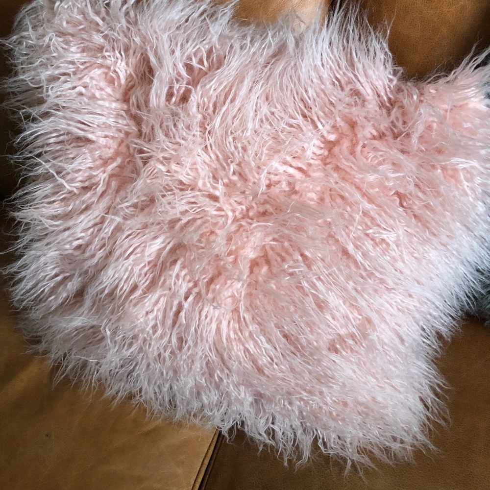 INDIGO // Mongolian Faux Fur Pillow Cover
